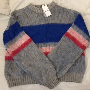 Wool blend striped sweater
